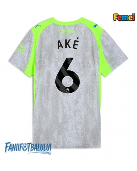Manchester City Nathan Ake #6 Tricou Fotbal Replică 2025-26 Femei Treilea